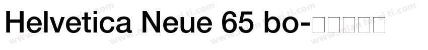 Helvetica Neue 65 bo字体转换